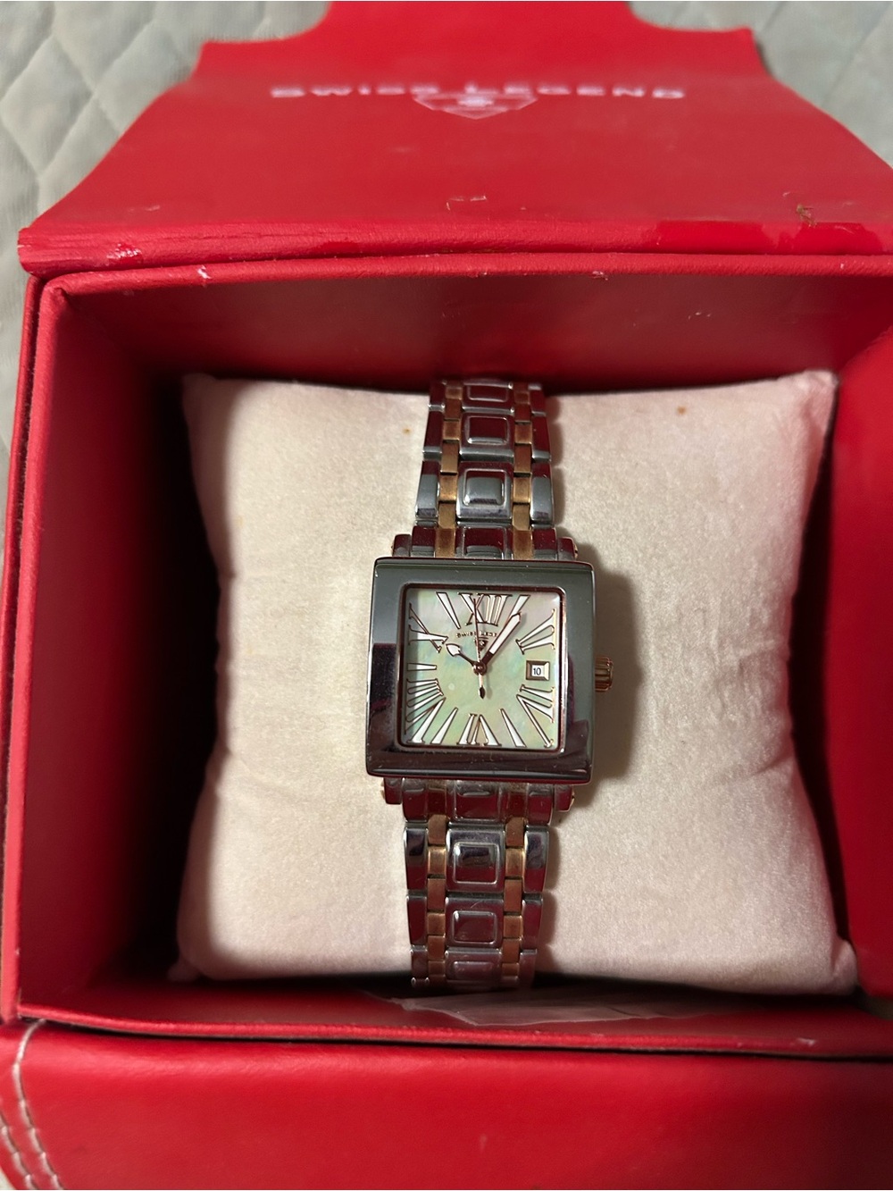 Swiss Legend Silver Watch with Mint Green Dial